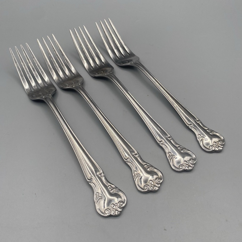 Farberware FRW79 Dinner Forks 4pcs Stainless Steel Scrolls Replacement